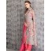 Grey Floral Pink Kurti Shirt Suit 